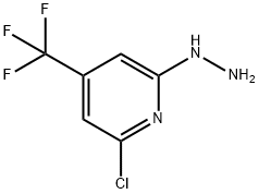 (6-Chloro-4-(trifluoromethyl)pyridin-2-yl)-hydrazine Struktur