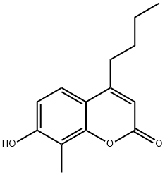 4-Butyl-7-hydroxy-8-methyl-2H-chromen-2-one Struktur