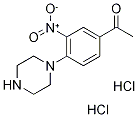 1-(3-Nitro-4-piperazin-1-ylphenyl)ethanone dihydrochloride Struktur