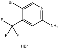 5-Bromo-4-trifluoromethyl-pyridin-2-ylamine hydrobromide Struktur