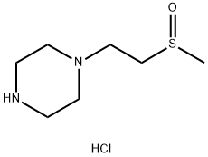 1-[2-(Methylsulfinyl)ethyl]piperazine dihydrochloride Struktur