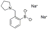 Disodium [2-(pyrrolidin-1-ylmethyl)phenyl]boronate Struktur