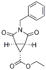 Ethyl (1S,5R,6R)-3-benzyl-2,4-dioxo-3-azabicyclo-[3.1.0]hexane-6-carboxylate Struktur