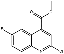 Methyl 2-chloro-6-fluoroquinoline-4-carboxylate Struktur