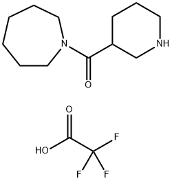 AZEPAN-1-YL-PIPERIDIN-3-YL-METHANONETRIFLUORO ACETATE Struktur