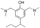 2,6-Bis[(dimethylamino)methyl]-4-pent-2-ylphenol Struktur