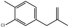 3-(3-Chloro-4-methylphenyl)-2-methylprop-1-ene Struktur