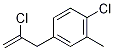 2-Chloro-3-(4-chloro-3-methylphenyl)prop-1-ene Struktur