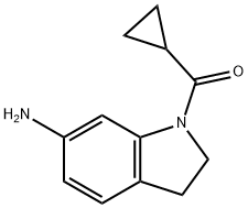 1-(Cyclopropylcarbonyl)indolin-6-amine Struktur