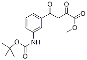 Methyl 4-(3-aminophenyl)-2,4-dioxobutanoate, N-BOC protected Struktur