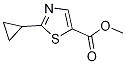 2-Cyclopropyl-5-(methoxycarbonyl)-1,3-thiazole Struktur