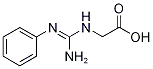 (Phenylcarbamimidamido)acetic acid Struktur