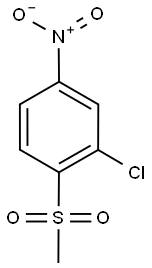 3-Chloro-4-(methylsulphonyl)nitrobenzene Struktur