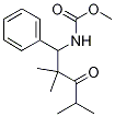 Methyl N-(2,2,4-trimethyl-3-oxo-1-phenylpent-1-yl)carbamate Struktur