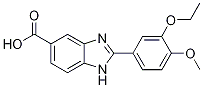 2-(3-Ethoxy-4-methoxyphenyl)-1H-benzimidazole-5-carboxylic acid Struktur