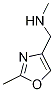 2-Methyl-4-[(methylamino)methyl]-1,3-oxazole Struktur