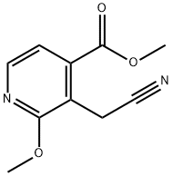 Methyl 3-(cyanomethyl)-2-methoxyisonicotinate Struktur