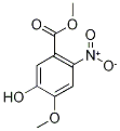 2-Methoxy-5-(methoxycarbonyl)-4-nitrophenol, 2-Hydroxy-4-(methoxycarbonyl)-5-nitroanisole Struktur