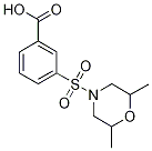 3-[(2,6-Dimethylmorpholin-4-yl)sulphonyl]benzoic acid Struktur