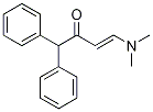 4-(Dimethylamino)-1,1-diphenylbut-3-en-2-one Struktur