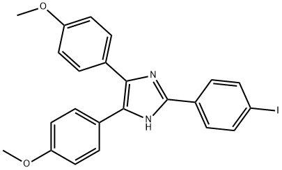 4,5-Bis(4-methoxyphenyl)-2-(4-iodophenyl)-1H-imidazole Struktur