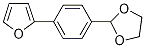 2-[4-(1,3-Dioxolan-2-yl)phenyl]furan Struktur