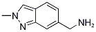 (2-Methyl-2H-indazol-6-yl)methylamine Struktur