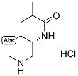 2-Methyl-N-[(3S)-(piperidin-3-yl)]propanamide hydrochloride, (3S)-3-Isobutyramidopiperidine hydrochloride, (3S)-3-(Isobutanoylamino)piperidine Struktur