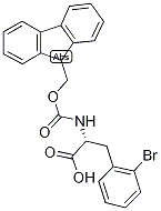 2-Bromo-D-phenylalanine, N-FMOC protected Struktur