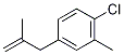 3-(4-Chloro-3-methylphenyl)-2-methylprop-1-ene Struktur