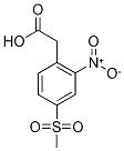 4-(Methylsulphonyl)-2-nitrophenylacetic acid 98% Struktur