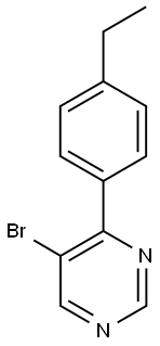 5-Bromo-4-(4-ethylphenyl)pyrimidine Struktur