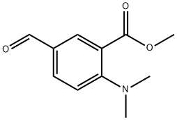 4-(Dimethylamino)-3-(methoxycarbonyl)benzaldehyde, N,N-Dimethyl-4-formyl-2-(methoxycarbonyl)aniline Struktur