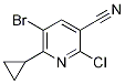 5-Bromo-2-chloro-6-cyclopropylpyridine-3-carbonitrile Struktur