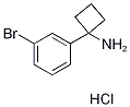 1-Amino-1-(3-bromophenyl)cyclobutane hydrochloride, 1-(1-Aminocyclobut-1-yl)-3-bromobenzene hydrochloride Struktur