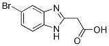 5-Bromo-2-(carboxymethyl)-1H-benzimidazole Struktur