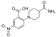 2-(Piperidin-4-carboxamide-1-yl)-5-nitrobenzoic acid Struktur