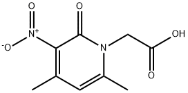 (4,6-Dimethyl-3-nitro-2-oxopyridin-1(2H)-yl)acetic acid Struktur