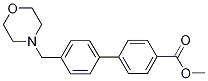 4-(Methoxycarbonyl)-4'-[(morpholin-4-yl)methyl]biphenyl, 4-{[4'-(Methoxycarbonyl)biphenyl-4-yl]methyl}morpholine Struktur