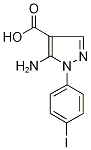 5-Amino-1-(4-iodophenyl)-1H-pyrazole-4-carboxylic acid Struktur