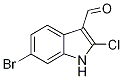 6-Bromo-2-chloro-3-formyl-1H-indole Struktur