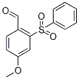 2-(Phenylsulphonyl)-4-methoxybenzaldehyde Struktur