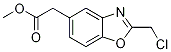 Methyl [2-(chloromethyl)-1,3-benzoxazol-5-yl]acetate Struktur