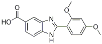 2-(2,4-Dimethoxyphenyl)-1H-benzimidazole-5-carboxylic acid Struktur