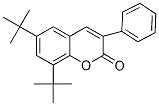 6,8-Bis(tert-butyl)-3-phenylcoumarin Struktur