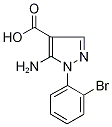 5-Amino-1-(2-bromophenyl)-1H-pyrazole-4-carboxylic acid Struktur