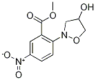 4-Hydroxy-2-[2-(methoxycarbonyl)-4-nitrophenyl]isoxazolidine Struktur