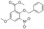 4-(Benzyloxy)-5-(methoxycarbonyl)-3-nitroanisole Struktur