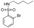 2-Bromo-N-pentylbenzenesulphonamide Struktur