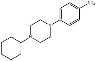 4-(4-Cyclohexylpiperazin-1-yl)aniline Struktur